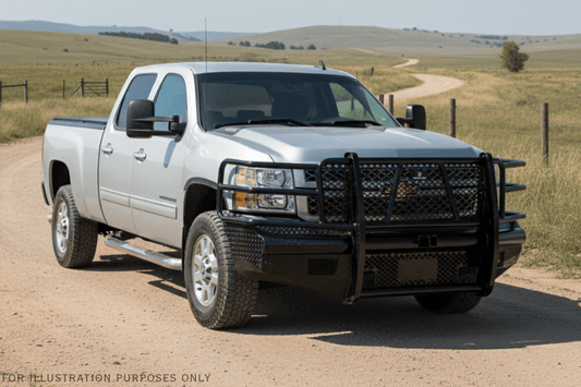 2014 Chevrolet Silverado 2500HD loaded with Workhorse Kit featuring Ranch Hand front and rear bumpers for elevated durability and peak performance