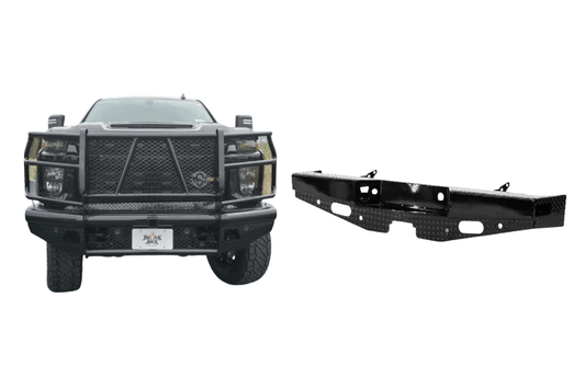 2019 Chevrolet Silverado 2500HD built with Workhorse Kit featuring Ranch Hand front and rear bumpers for premium protection and trail-ready performance.