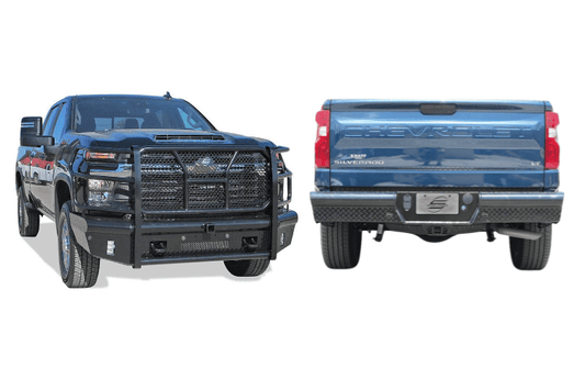 2025 Chevrolet Silverado 2500HD supplied with Workhorse Kit featuring Steelcraft front and rear bumpers for superior shielding and heavy-duty performance.