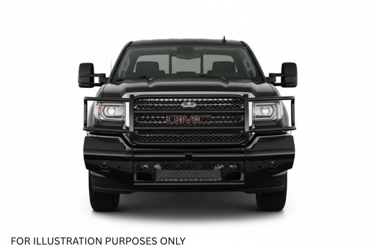 2019 GMC Sierra 2500HD armed with Workhorse Kit featuring Ranch Hand front and rear bumpers for premium protection and trail-ready performance.