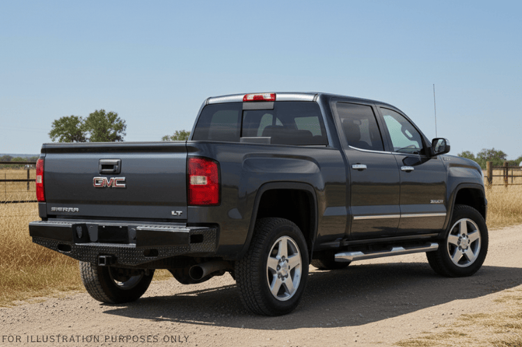 2019 GMC Sierra 2500HD armed with Workhorse Kit featuring Ranch Hand front and rear bumpers for premium protection and trail-ready performance.