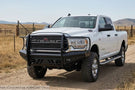 2024 Ram 2500 bumper Workhorse kit featuring Fab Fours Black Steel front and rear bumpers for bold off-road style