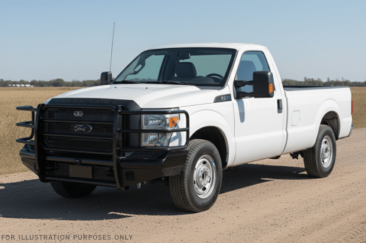 2016 Ford F250 Superduty Workhorse Kit ready for any challenge with durable Ranch Hand front and rear bumpers