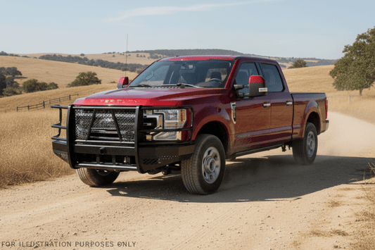 2022 Ford F250 Superduty enhanced with Workhorse Kit featuring Ranch Hand front and rear bumpers crafted for hard-use conditions