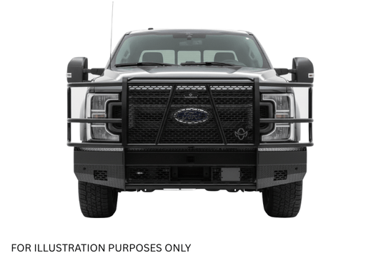 2023 Ford F250 Superduty built with Workhorse Kit featuring Ranch Hand front and rear bumpers ready for heavy-duty demands