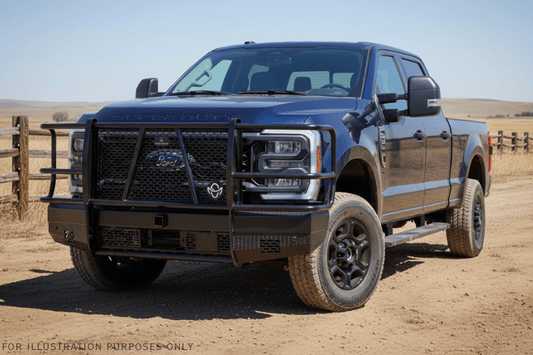 2023 Ford F250 Superduty built with Workhorse Kit featuring Ranch Hand front and rear bumpers ready for heavy-duty demands