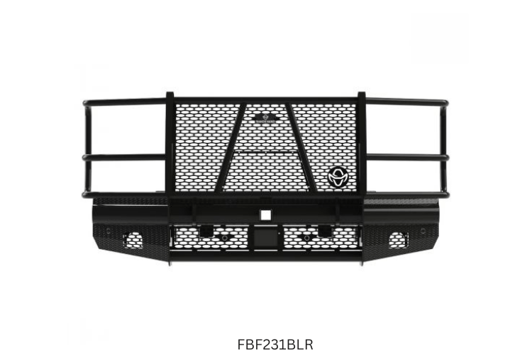 2025 Ford F250 Workhorse Kit equipped with Ranch Hand front and rear bumpers for heavy-duty protection and rugged performance.
