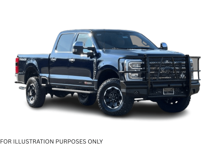 2025 Ford F250 Workhorse Kit equipped with Ranch Hand front and rear bumpers for heavy-duty protection and rugged performance.