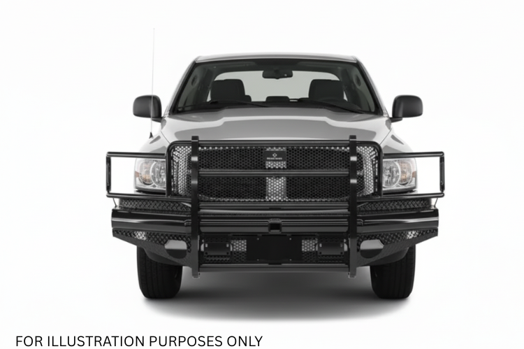 2009 Dodge Ram 2500 equipped with the Workhorse Kit and Ranch Hand front and rear bumpers designed for maximum durability and off-road strength.