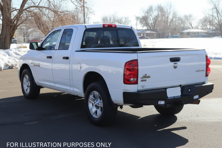 2009 Dodge Ram 2500 equipped with the Workhorse Kit and Ranch Hand front and rear bumpers designed for maximum durability and off-road strength.