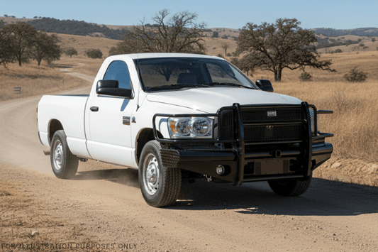 2009 Dodge Ram 2500 equipped with the Workhorse Kit and Ranch Hand front and rear bumpers designed for maximum durability and off-road strength.