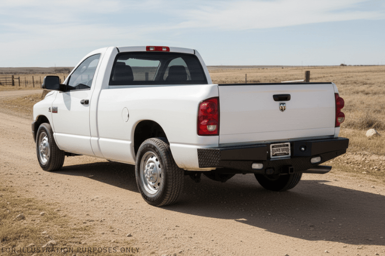 2009 Dodge Ram 2500 equipped with the Workhorse Kit and Ranch Hand front and rear bumpers designed for maximum durability and off-road strength.