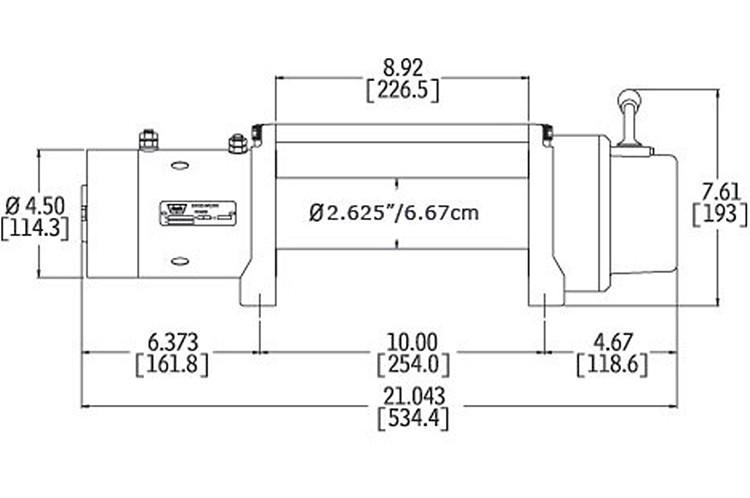 Warn 26502 M8000 Truck Winch 8,000 Lbs.