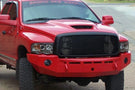 Fusion Dodge Ram 2500/3500 2003-2005 Front Bumper Raw Finish Dual Cut-outs for Fogs, 10" Single Row in Center(Sold Separately) 0305RAMFB