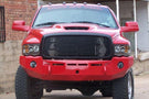 Fusion Dodge Ram 2500/3500 2003-2005 Front Bumper Raw Finish Dual Cut-outs for Fogs, 10" Single Row in Center(Sold Separately) 0305RAMFB