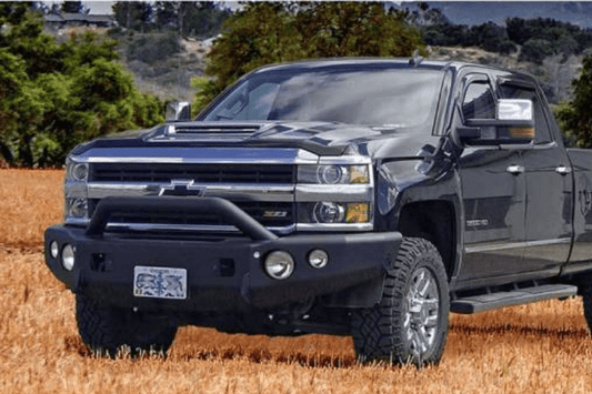 TrailReady 10655P Chevy Avalanche 2015-2020 Extreme Duty Front Bumper Winch Ready with Pre-Runner Guard