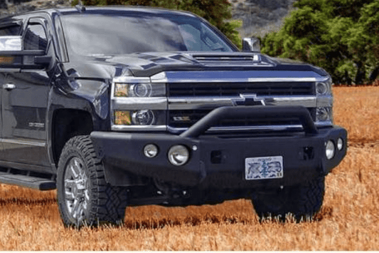 TrailReady 10655P Chevy Avalanche 2015-2020 Extreme Duty Front Bumper Winch Ready with Pre-Runner Guard