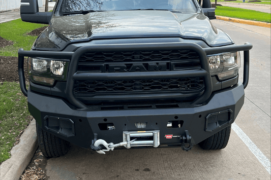 Warn 107002 Dodge Ram 2500/3500 2019-2023 Ascent Front Bumper With Grille Guard