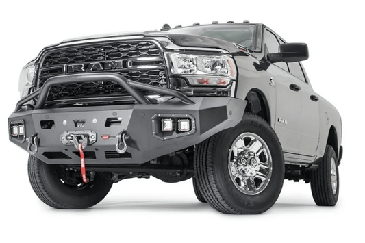 Warn 107003 Dodge Ram 2500/3500 2019-2024 Ascent Front Bumper With Baja Grille Guard