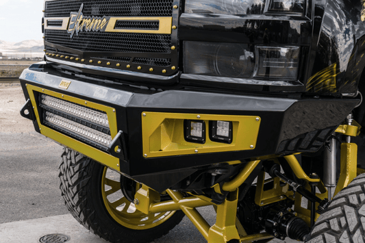Bodyguard GAC07FN2T Chevy Tahoe and Suburban 1500 2007-2014 A2L Base Front Bumper Double Light Bar Cutout