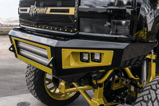 Bodyguard GAR19AY2B Dodge Ram 1500 6-lug 2019-2023 A2L Base Front Bumper Sensor Double Light Bar Cutout