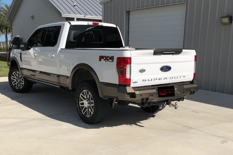 Fab Fours FS17-W4151-1 Ford F250/F350 Superduty 2017-2022 Premium Rear Bumper with Sensor