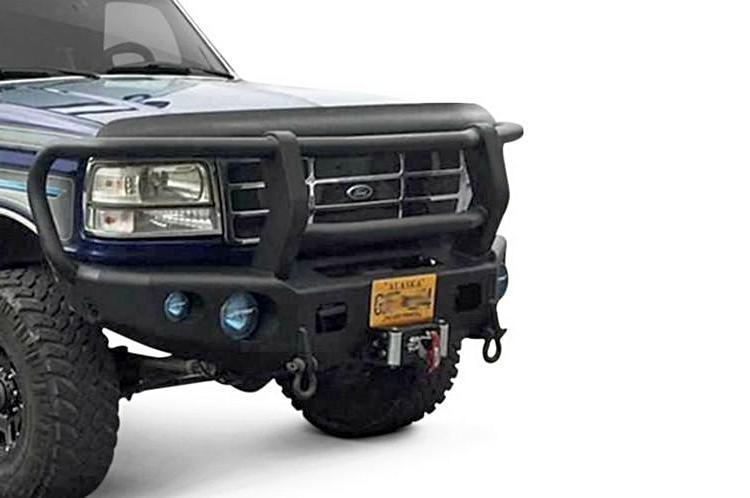 TrailReady PN12100G Front Bumper Ford Bronco 1992-1996 Winch Ready with Full Guard