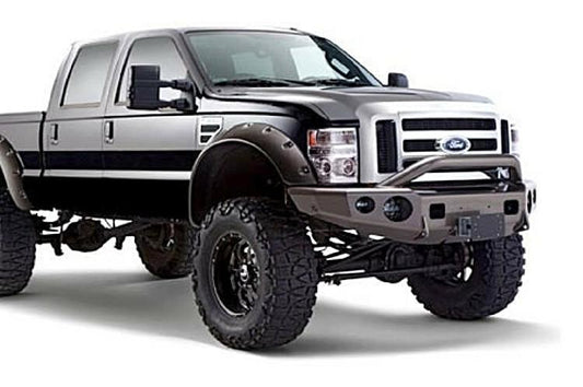 TrailReady 12100P Ford F250/F350 Superduty 1992-1998 Extreme Duty Front Bumper Winch Ready with Pre-Runner Guard - BumperOnly