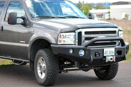 TrailReady 12200P Ford F150 1997-1998 Extreme Duty Front Bumper Winch Ready with Pre-Runner Guard - BumperOnly