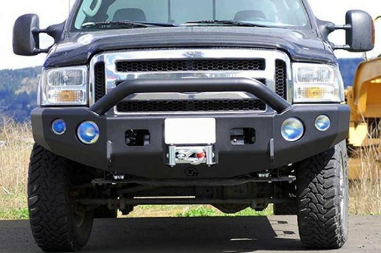 TrailReady 12200P Ford F150 1997-1998 Extreme Duty Front Bumper Winch Ready with Pre-Runner Guard - BumperOnly
