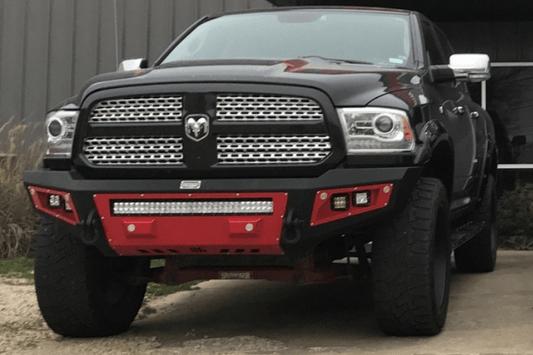 Bodyguard GAR10BN1T Dodge Ram 2500/3500 HD 2010-2018 A2L Base Front Bumper Single Light Bar Cutout