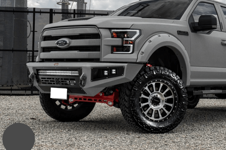 Bodyguard GAF17BN1T Ford F250/F350 Superduty 2017-2022 A2L Base Front Bumper ACC Compatible Single Light Bar Cutout