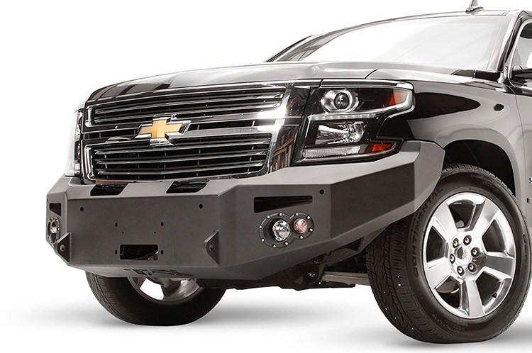 Fab Fours CS15-F3551-1 Chevy Suburban 1500 2015-2020 Premium Front Bumper Sensor Winch Ready No Guard