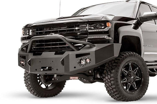 Fab Fours Chevy Silverado 1500 2016-2018 Front Bumper Winch Ready with Pre-Runner Guard CS16-F3852-1