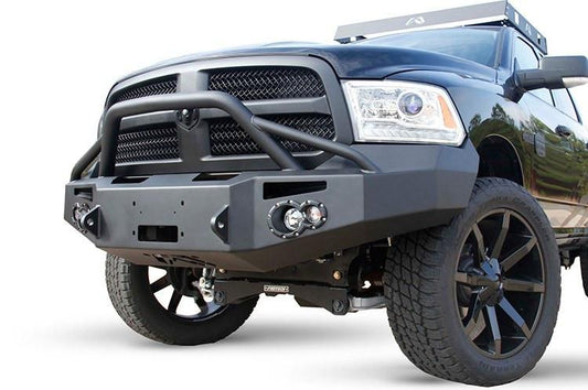 Fab Fours Dodge Ram 1500 2013-2017 Front Bumper Winch Ready with Pre-Runner Guard DR13-H2952-1