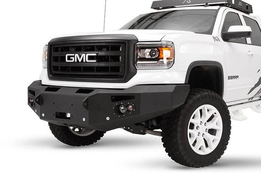 Fab Fours GMC Sierra 1500 2014-2015 Front Bumper Sensor Winch Ready No Guard GS14-F3151-1