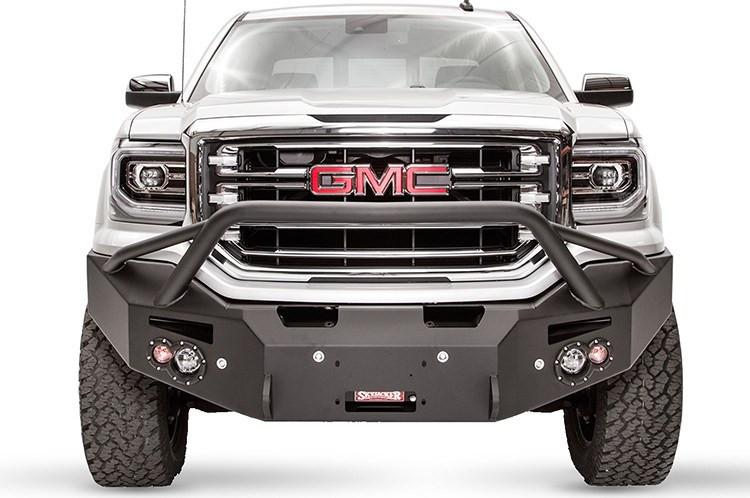 FabFours Premium Truck Front Bumper 2015-16 GMC Canyon GC15-H3452-1 - BumperOnly