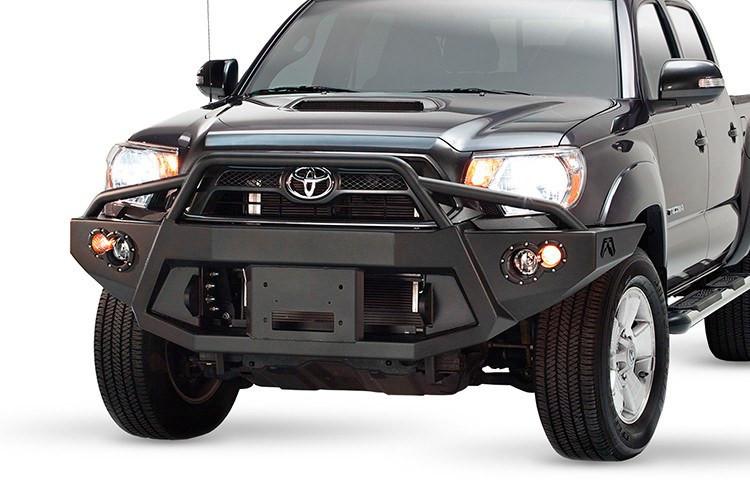 Fab Fours Toyota Tacoma 2012-2015 Front Bumper Winch Ready with Pre-Runner Guard TT12-B1652-1