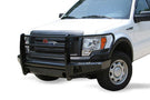 Fab Fours FF09-K1960-1 Ford F150 2009-2014 Black Steel Front Bumper Full Guard with Tow Hooks