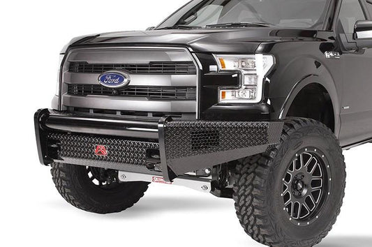 Fab Fours Ford F150 2015-2017 Front Bumper No Guard with Tow Hooks FF15-K3251-1