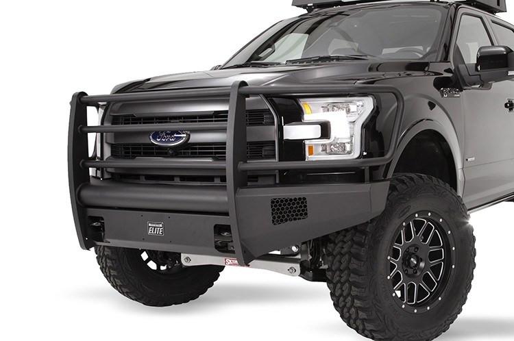 Fab Fours FF15-K3252-1 Black Steel Ford F150 Front Bumper 2015