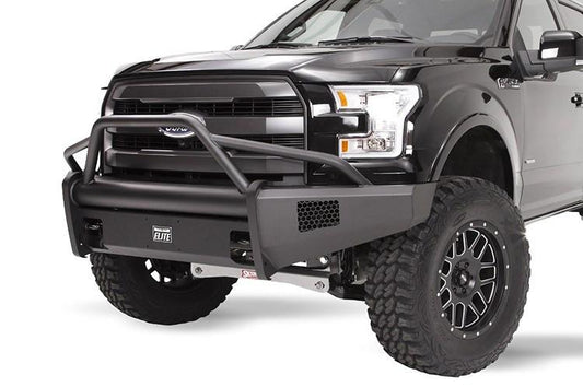 Fab Fours Ford F150 2015-2017 Front Bumper Pre-Runner Guard with Tow Hooks FF15-R3252-1