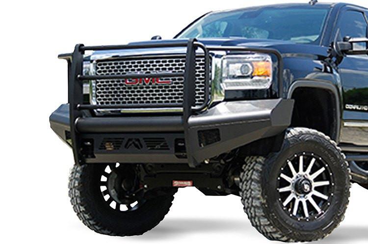 Fab Fours GMC Sierra 2500/3500 2015-2018 Front Bumper Full Guard with Tow Hooks GM14-Q3160-1