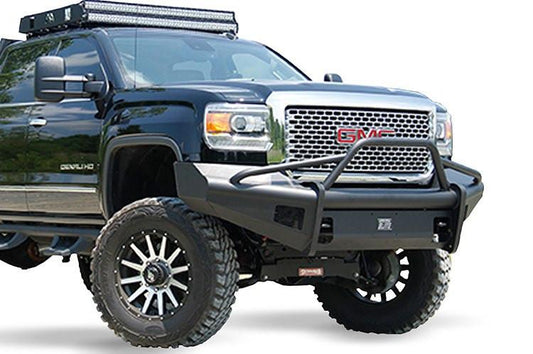 Fab Fours GMC Sierra 2500/3500 2015-2018 Front Bumper Pre-Runner Guard with Tow Hooks GM14-Q3162-1