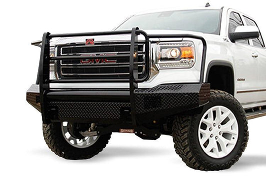 Fab Fours GMC Sierra 1500 2014-2015 Front Bumper Full Guard with Tow Hooks GS14-K3160-1