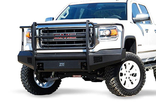 Fab Fours GMC Sierra 1500 2014-2015 Front Bumper Full Guard with Tow Hooks GS14-R3160-1