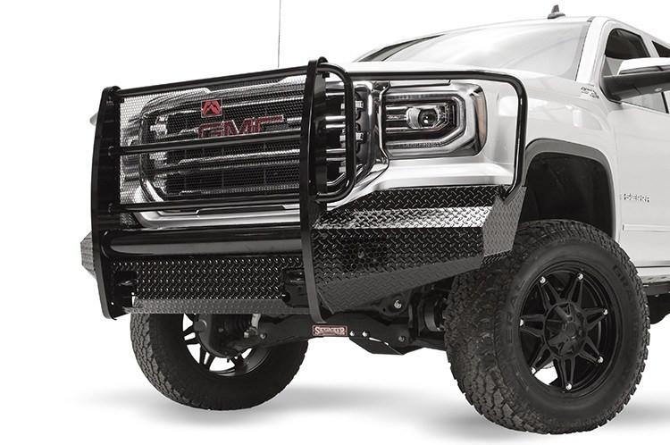 Fab Fours GMC Sierra 1500 2016-2018 Front Bumper Full Guard with Tow Hooks GS16-K3960-1