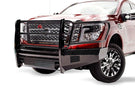 Fab Fours NT16-K3760-1 Nissan Titan XD 2016-2024 Black Steel Front Bumper Full Guard with Tow Hooks