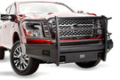 Fab Fours NT16-R3760-1 Nissan Titan XD 2016-2022 Black Steel Elite Front Bumper with Full Guard