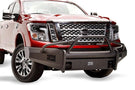 Fab Fours NT16-R3762-1 Nissan Titan XD 2016-2024 Black Steel Elite Front Bumper with Pre-Runner Guard
